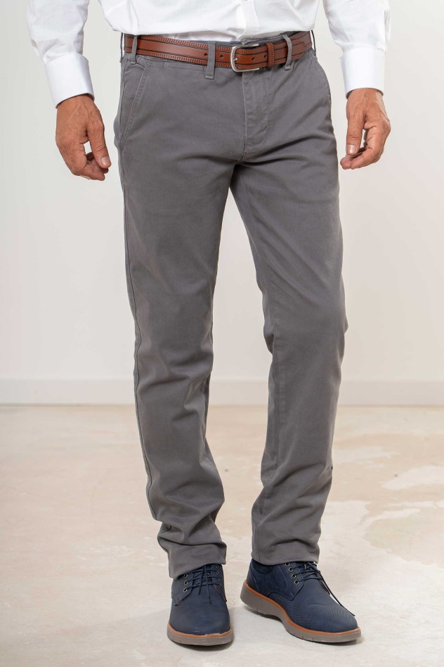 Pantalón chino elástico Slim Fit