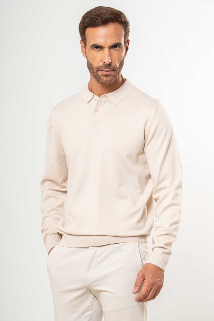 Jersey de punto tipo polo