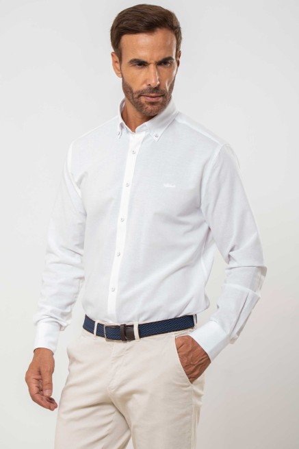 Camisa semientallada oxford 2