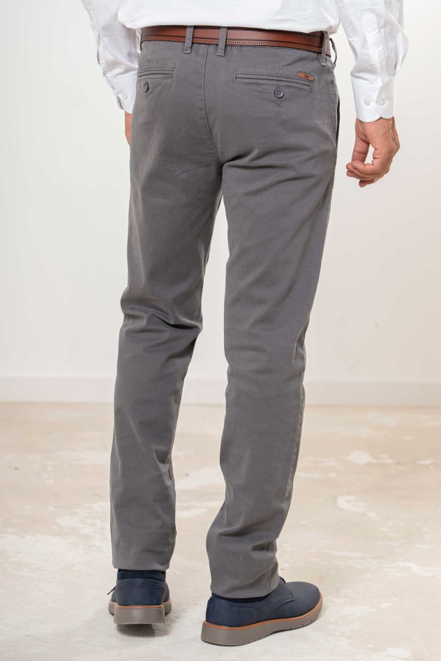 Pantalón chino elástico Slim Fit