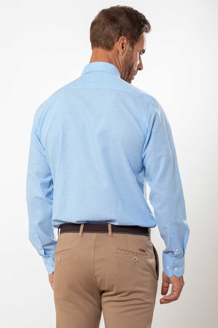 Camisa semientallada oxford