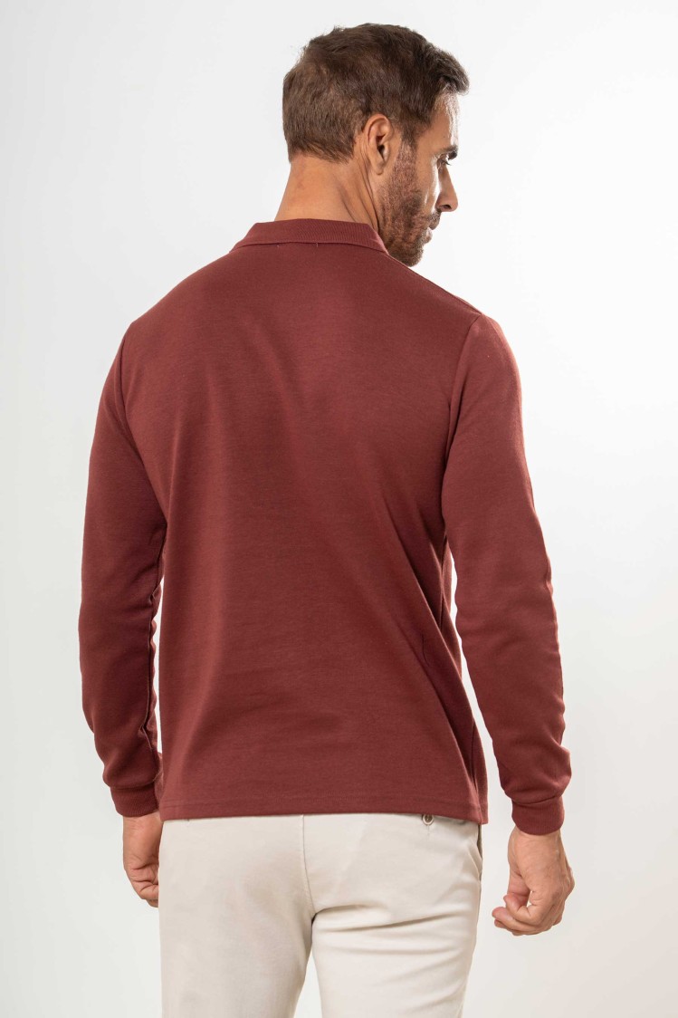 Polo liso con bolsillo