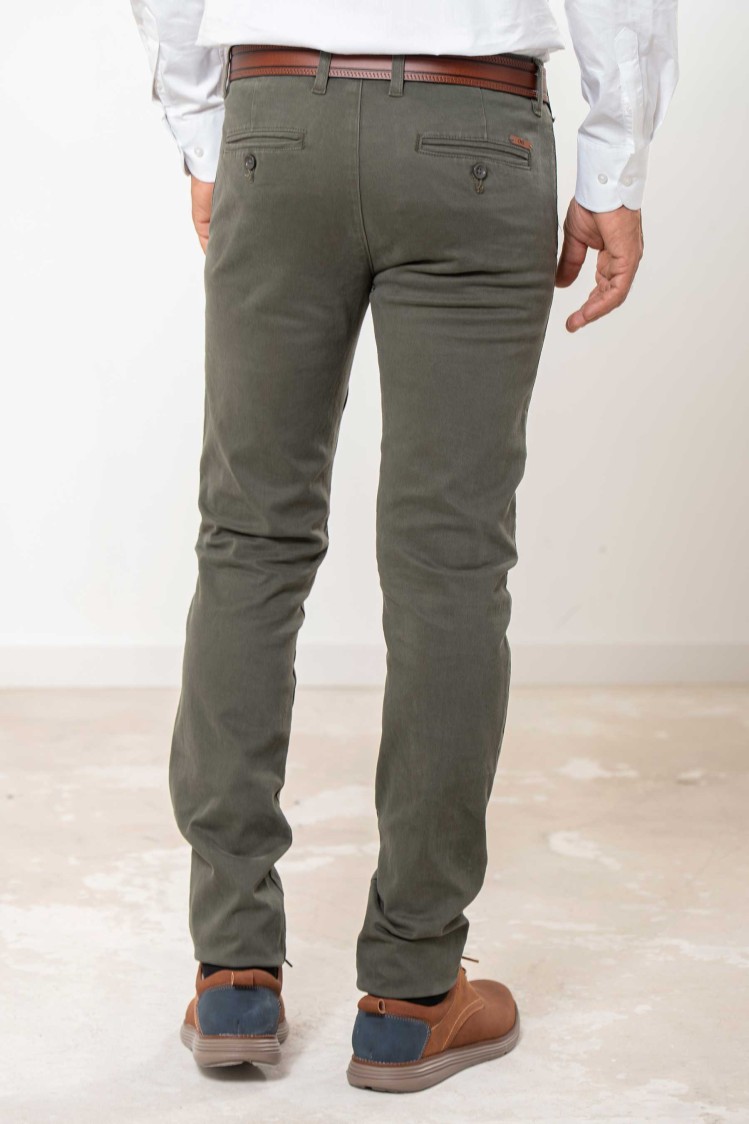 Pantalón chino elástico Slim Fit