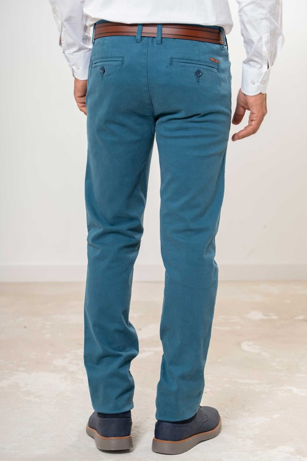 Pantalón chino elástico Slim Fit