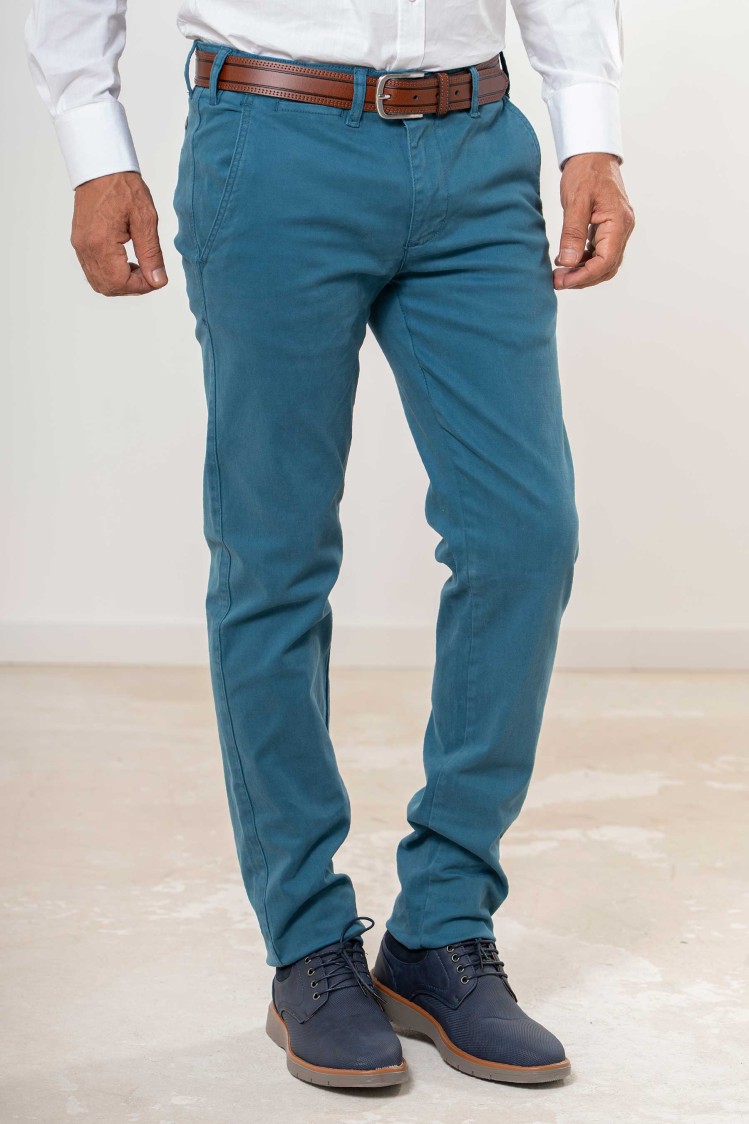 Pantalón chino elástico Slim Fit