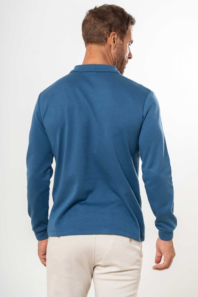 Polo liso con bolsillo