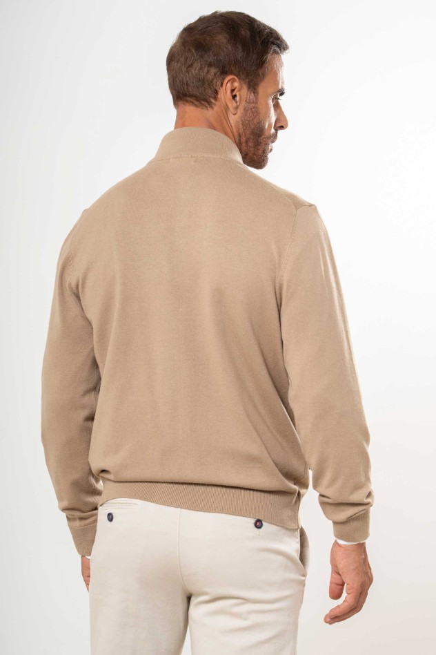 Cárdigan punto fino bolsillos laterales