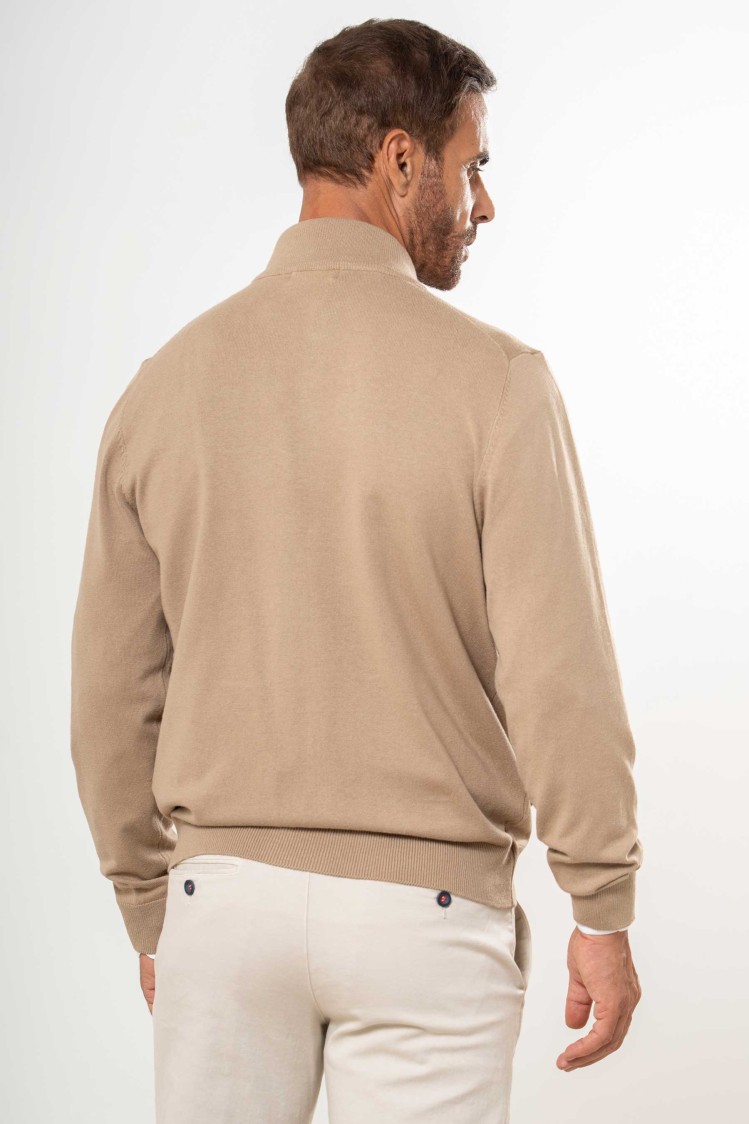 Cárdigan punto fino bolsillos laterales