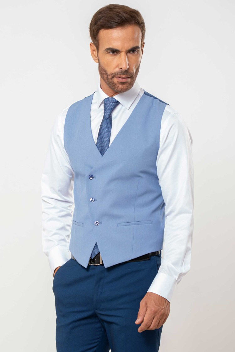 Chaleco cruzado minipuntillé