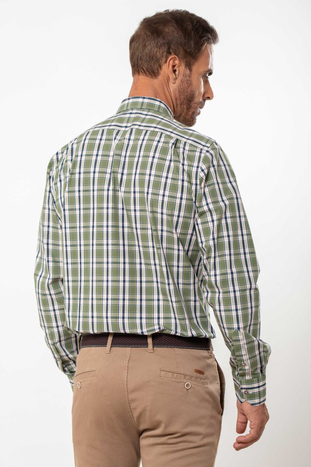 Camisa cuadro grande verde