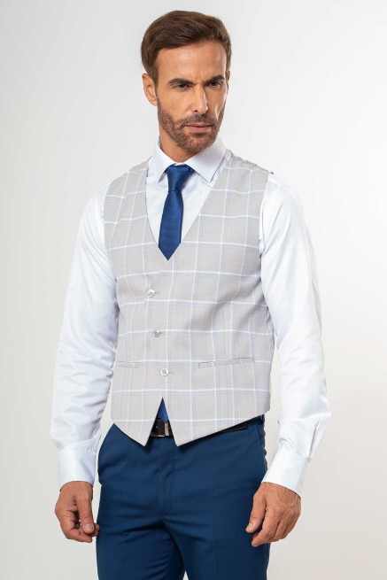 Chaleco cruzado cuadro...