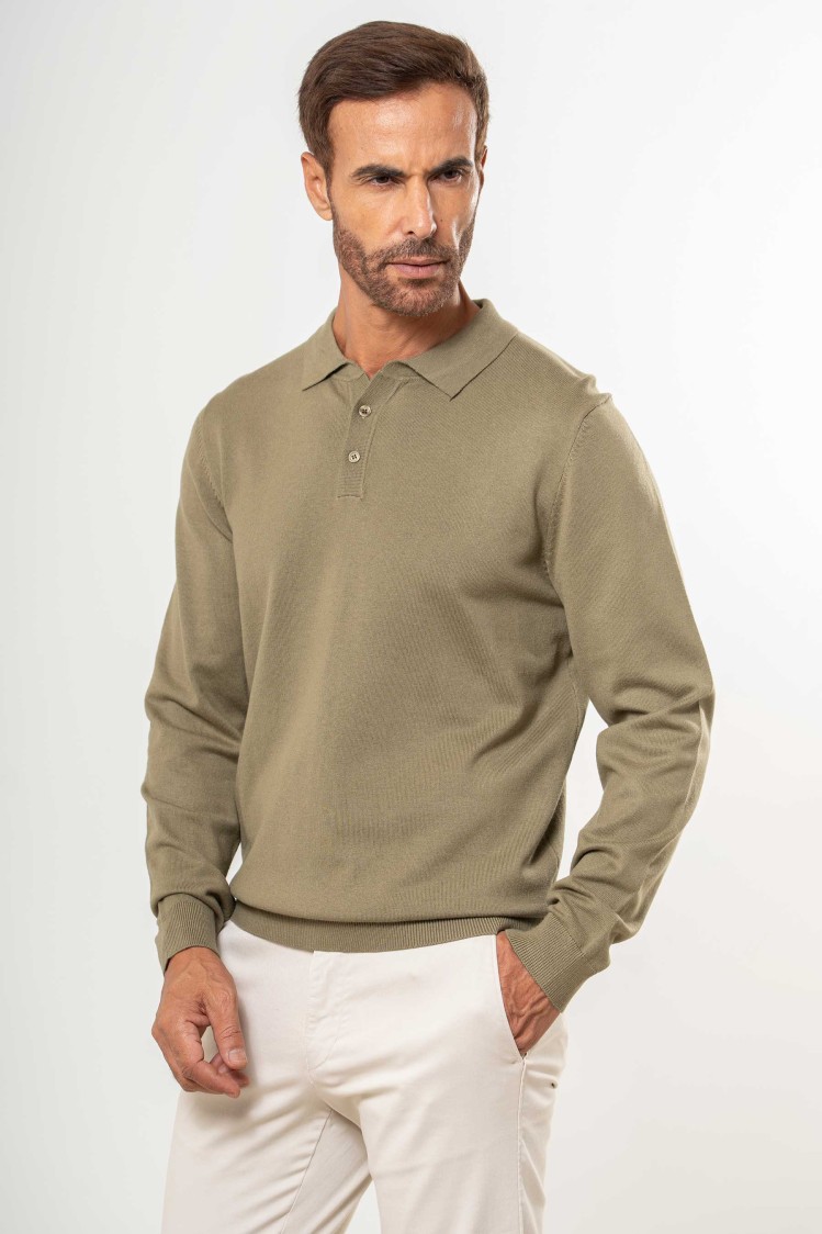 Jersey de punto tipo polo