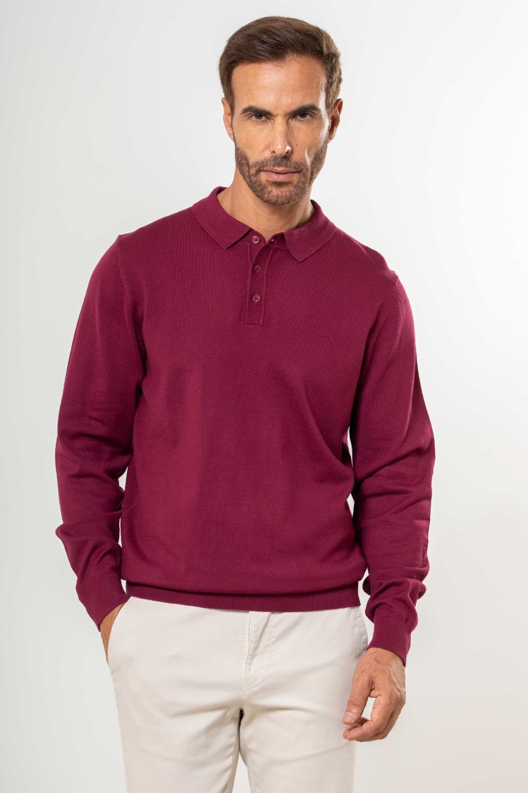 Jersey de punto tipo polo