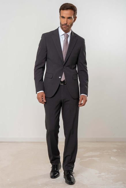 Traje elástico gris marengo 2