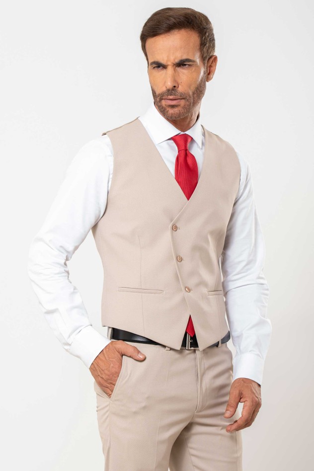 Chaleco cruzado minipuntillé