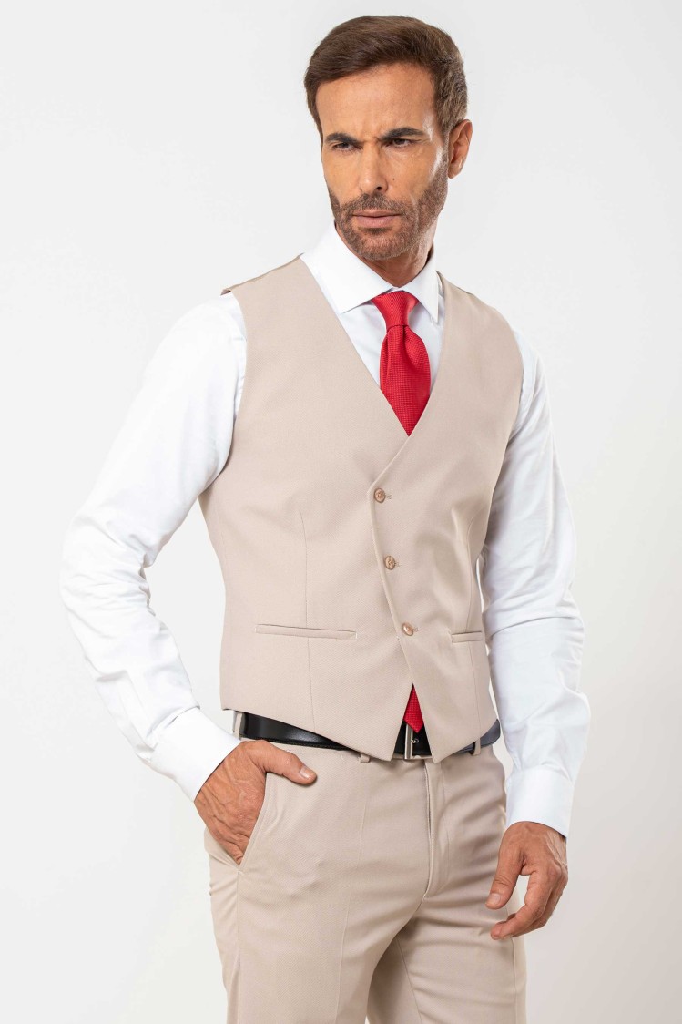 Chaleco cruzado minipuntillé