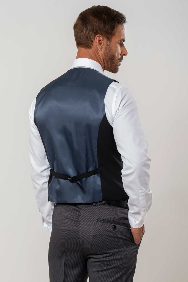 Chaleco cruzado minipuntillé